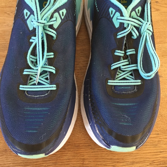 Hoka One One Bondi 5 Blue Running Sneakers 8.5 - Picture 5 of 9
